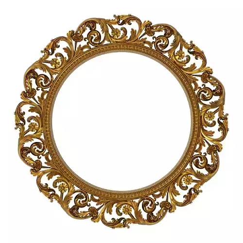 carved frame 3D model