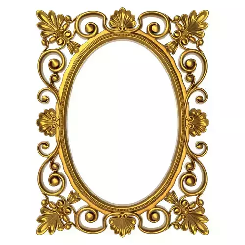 carved frame 3D model
