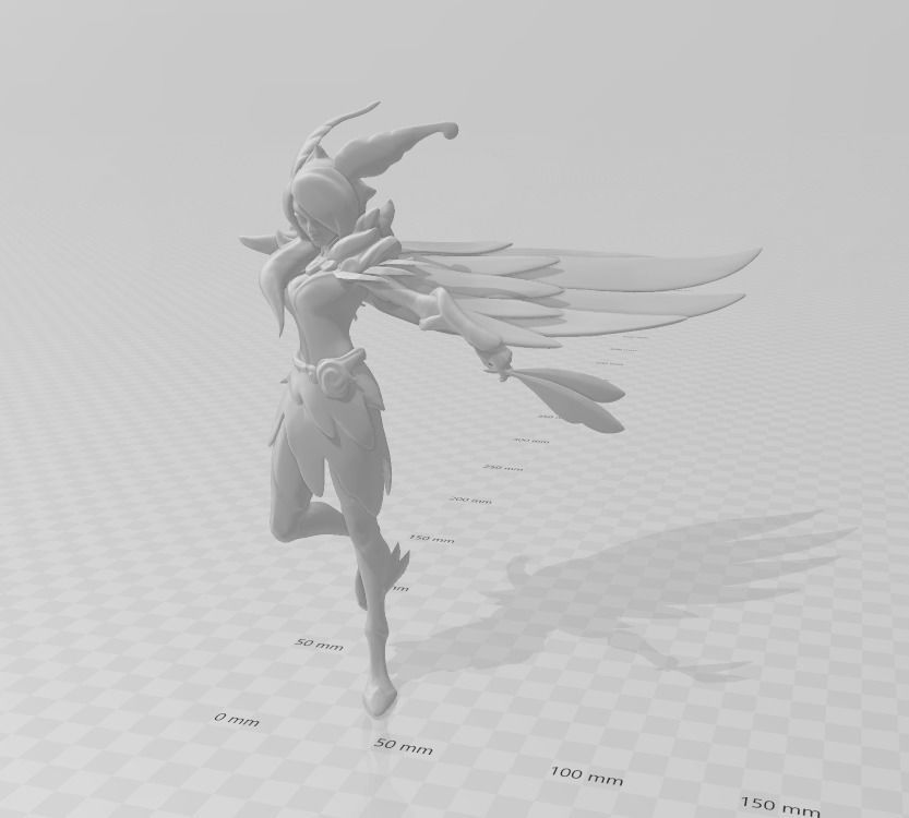 Elderwood Xayah 3D Model 3D print model_2