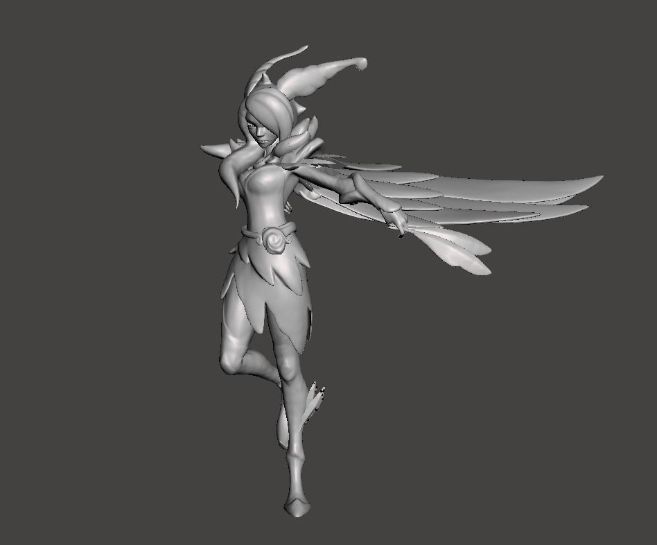 Elderwood Xayah 3D Model 3D print model_4