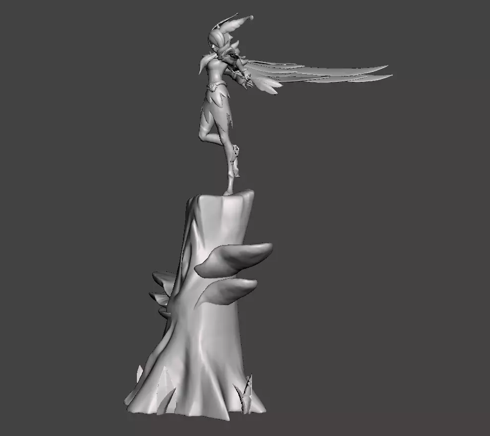 Elderwood Xayah 3D Model 3D print model_0