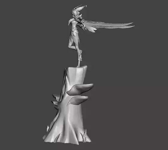 Elderwood Xayah 3D Model 3D print model
