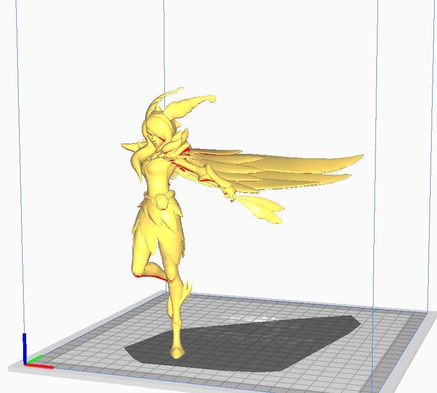 Elderwood Xayah 3D Model 3D print model_8