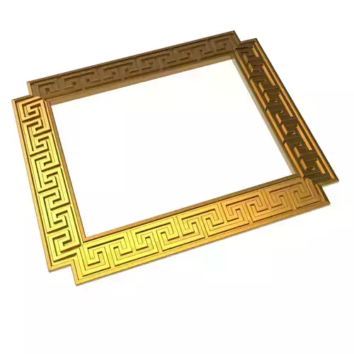 carved frame 3D model