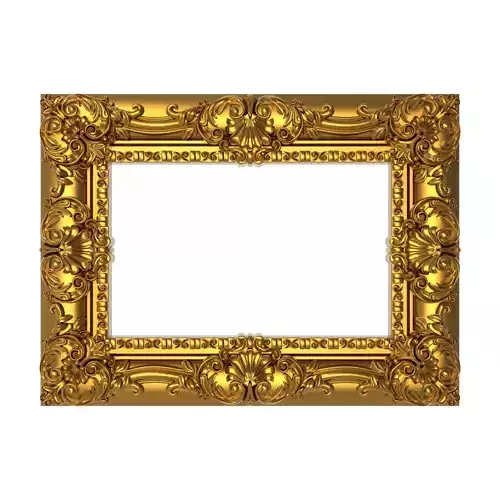 carved frame 3D model