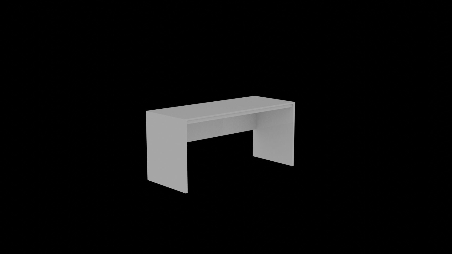 TABLE desk Low-poly 3D model_1