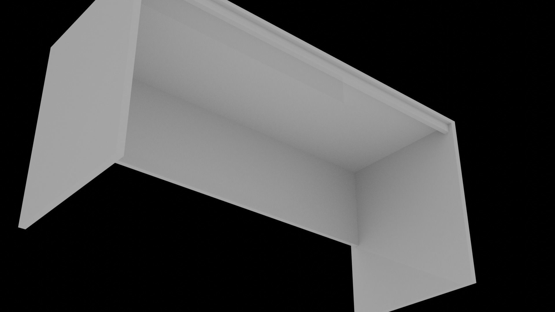 TABLE desk Low-poly 3D model_3