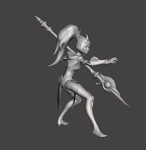 Cosmic Huntress Nidalee 3D Model 3D print model