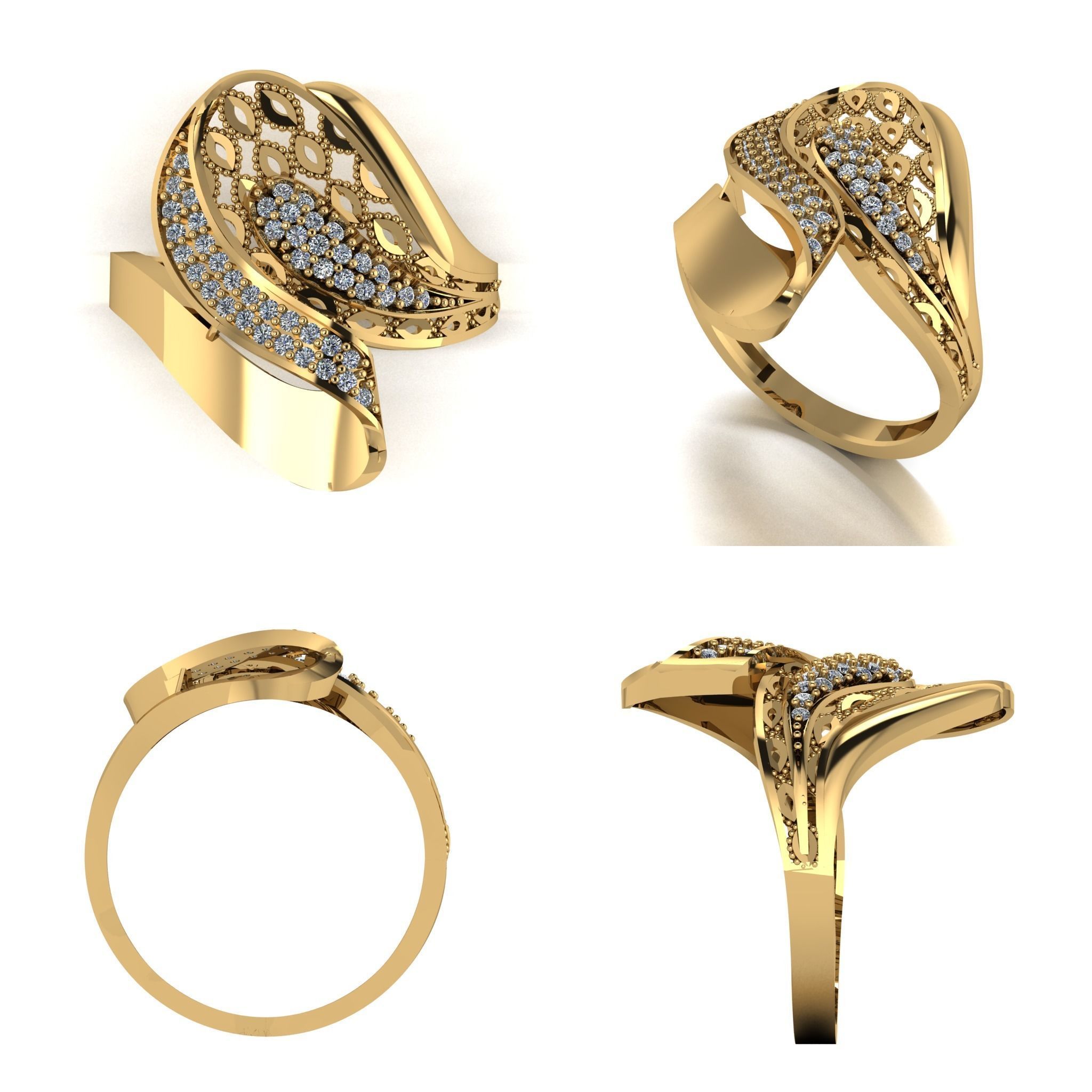 a Profishnal and Modern Beautiful Ring 3D print model_1