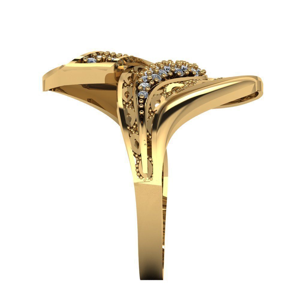 a Profishnal and Modern Beautiful Ring 3D print model_3