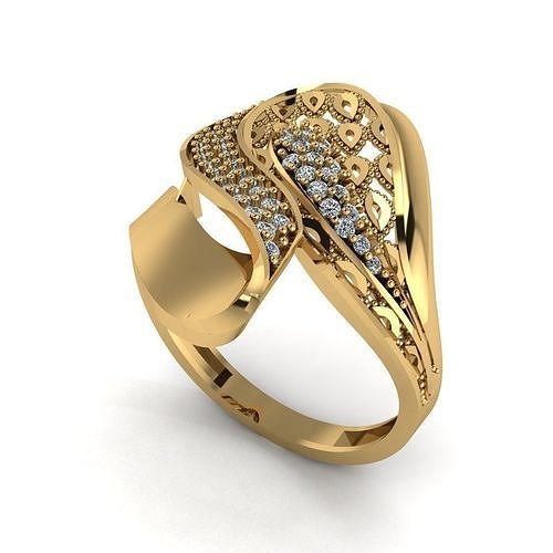 a Profishnal and Modern Beautiful Ring 3D print model