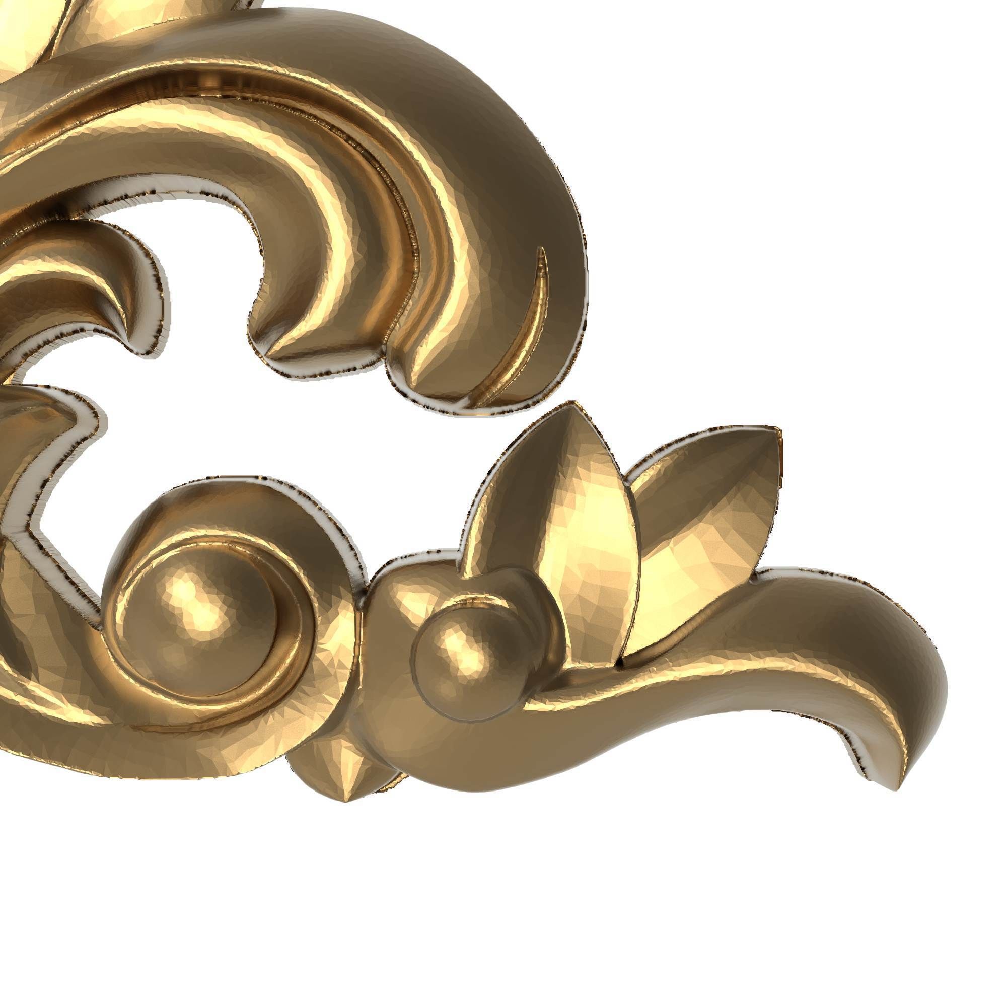decorative pattern ready for 3D printing 3D model_2