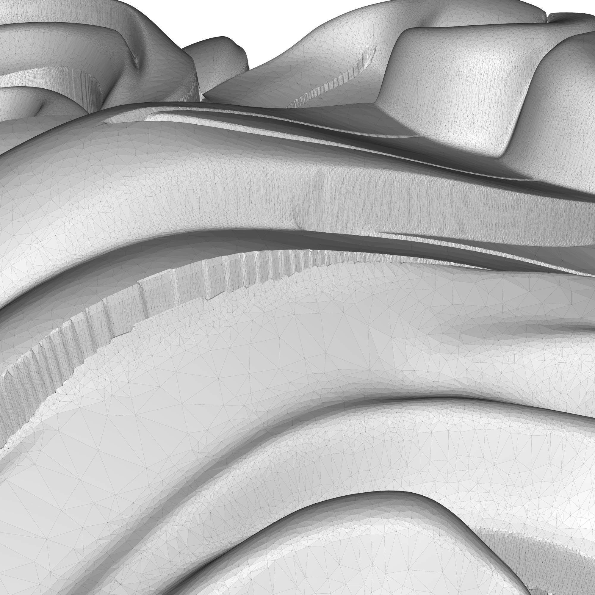 decorative pattern ready for 3D printing 3D model_5