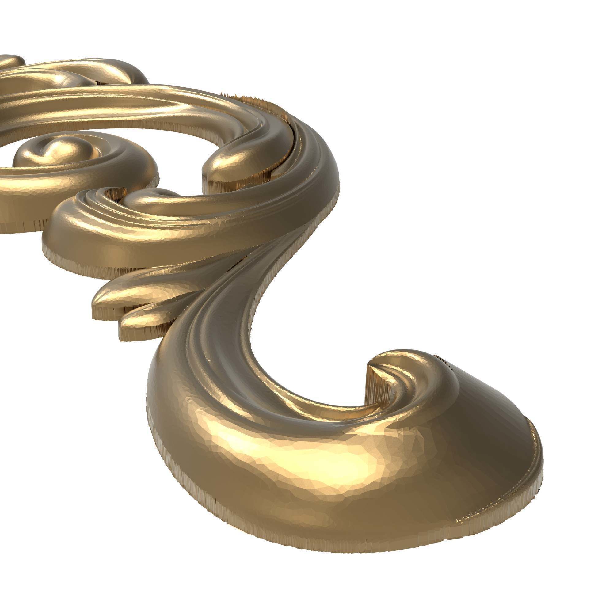 decorative pattern ready for 3D printing 3D model_3