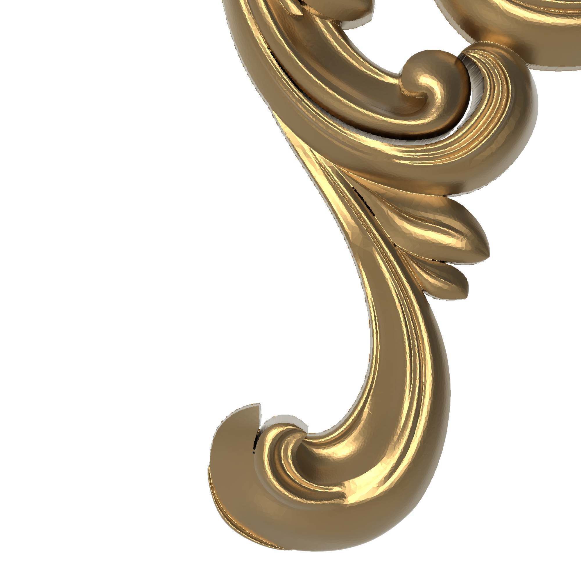 decorative pattern ready for 3D printing 3D model_2