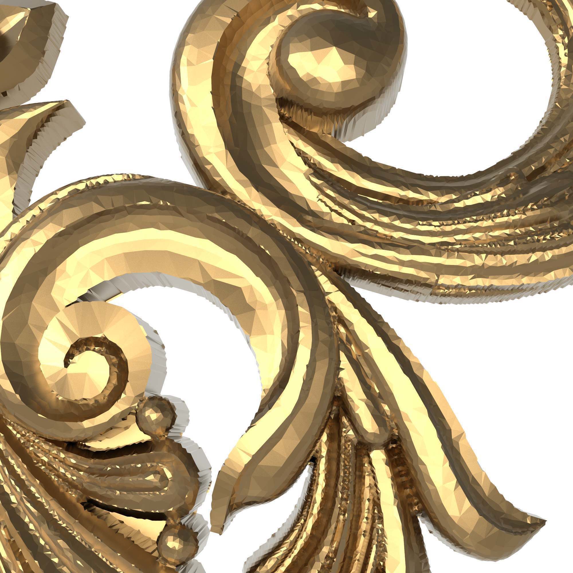 decorative pattern ready for 3D printing 3D model_4