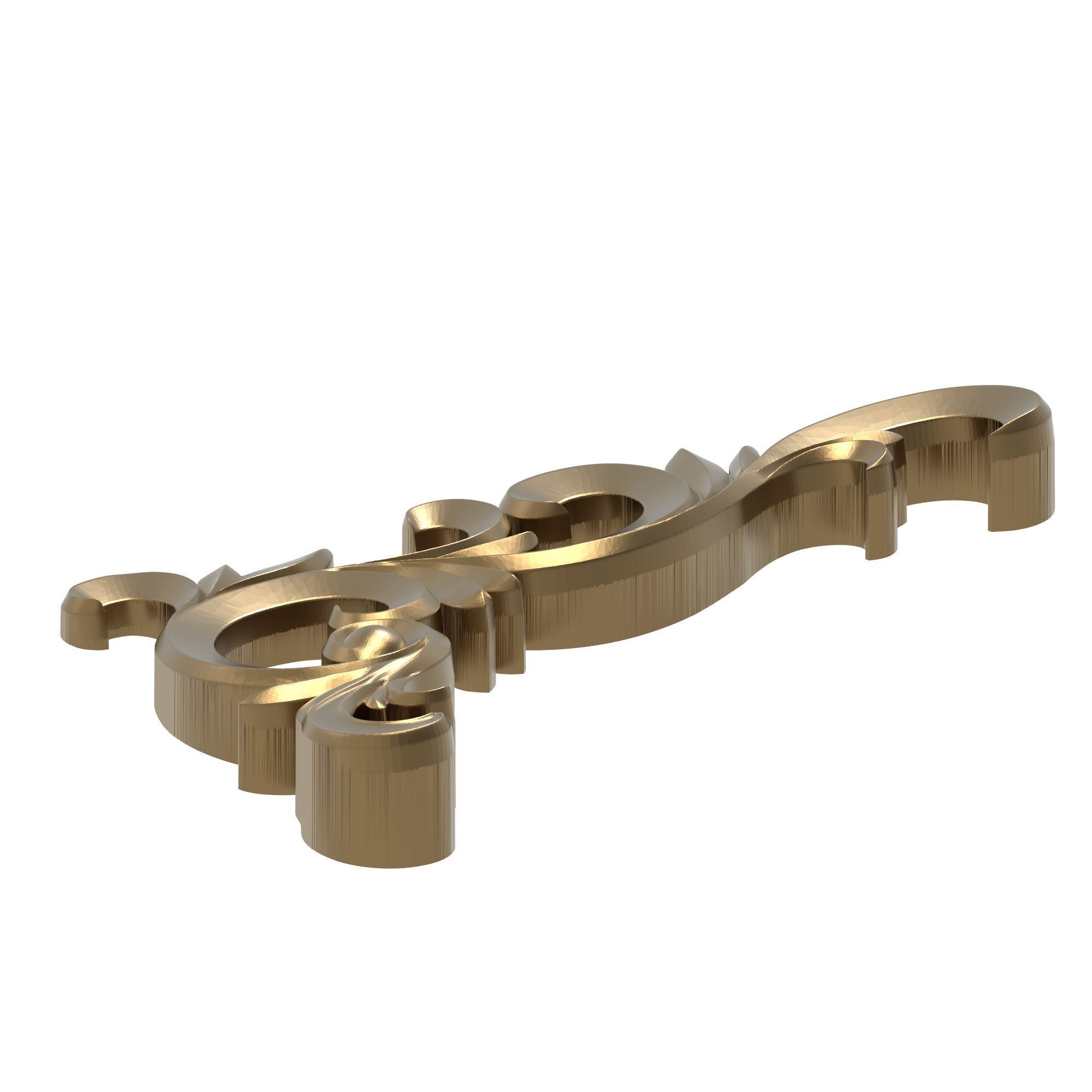 decorative pattern ready for 3D printing 3D model_5