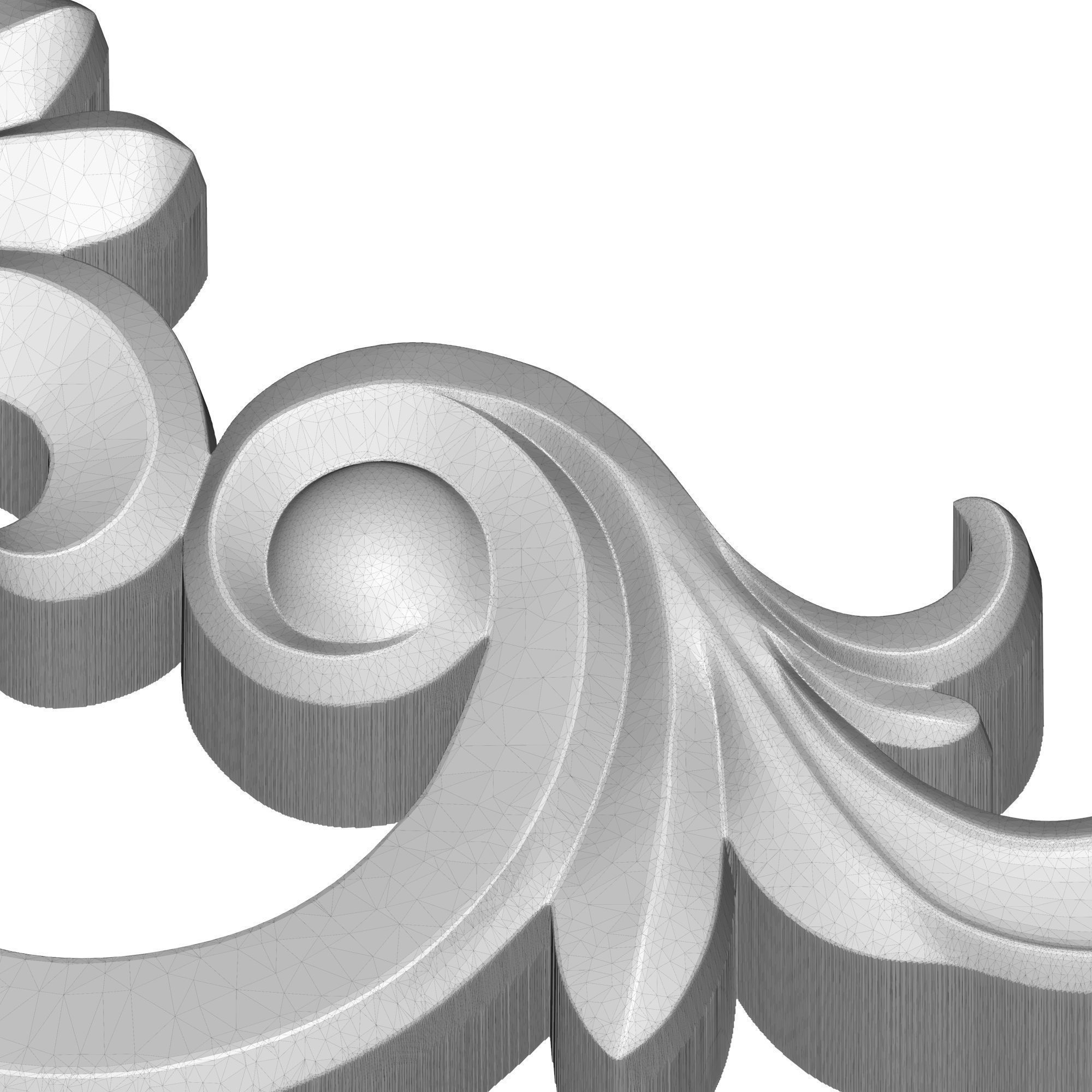 decorative pattern ready for 3D printing 3D model_8