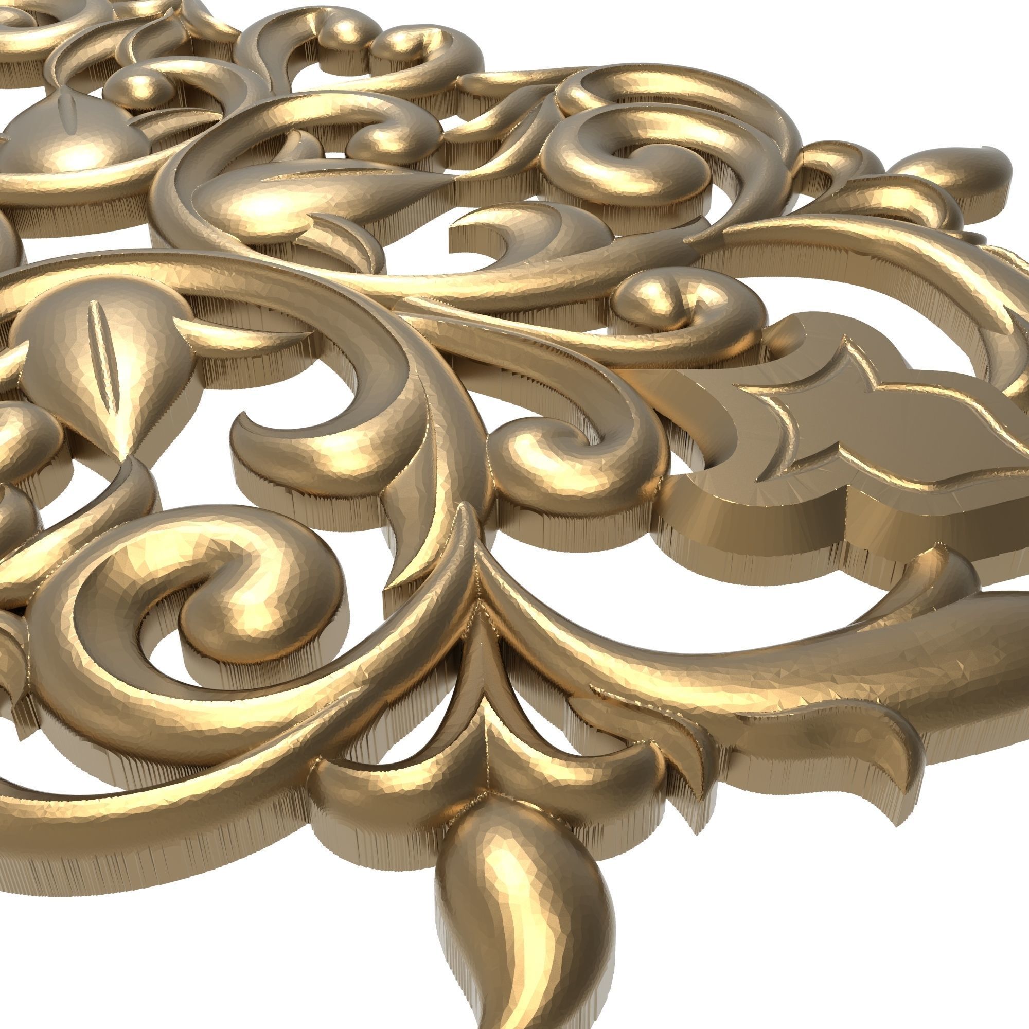 decorative pattern ready for 3D printing 3D model_3