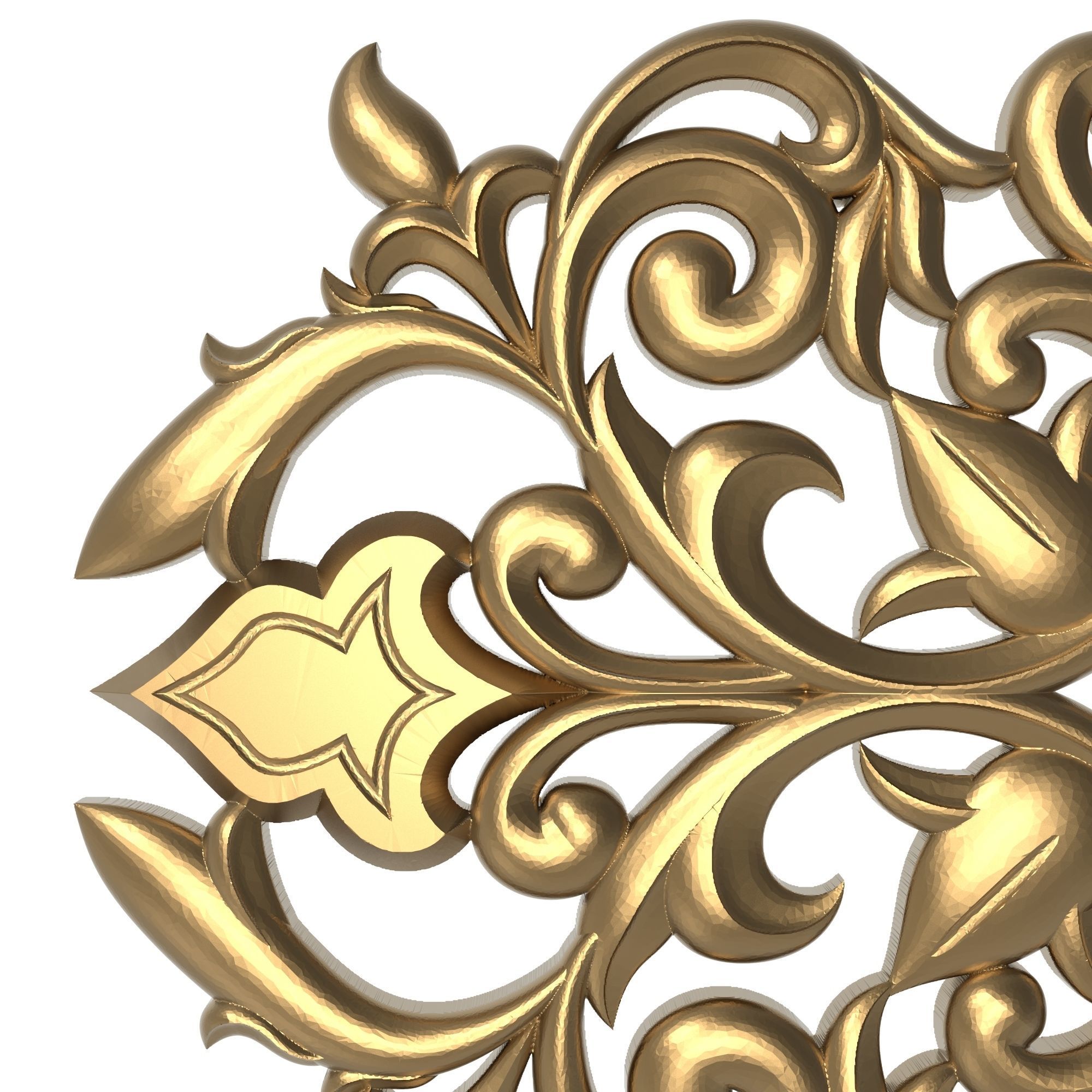 decorative pattern ready for 3D printing 3D model_1