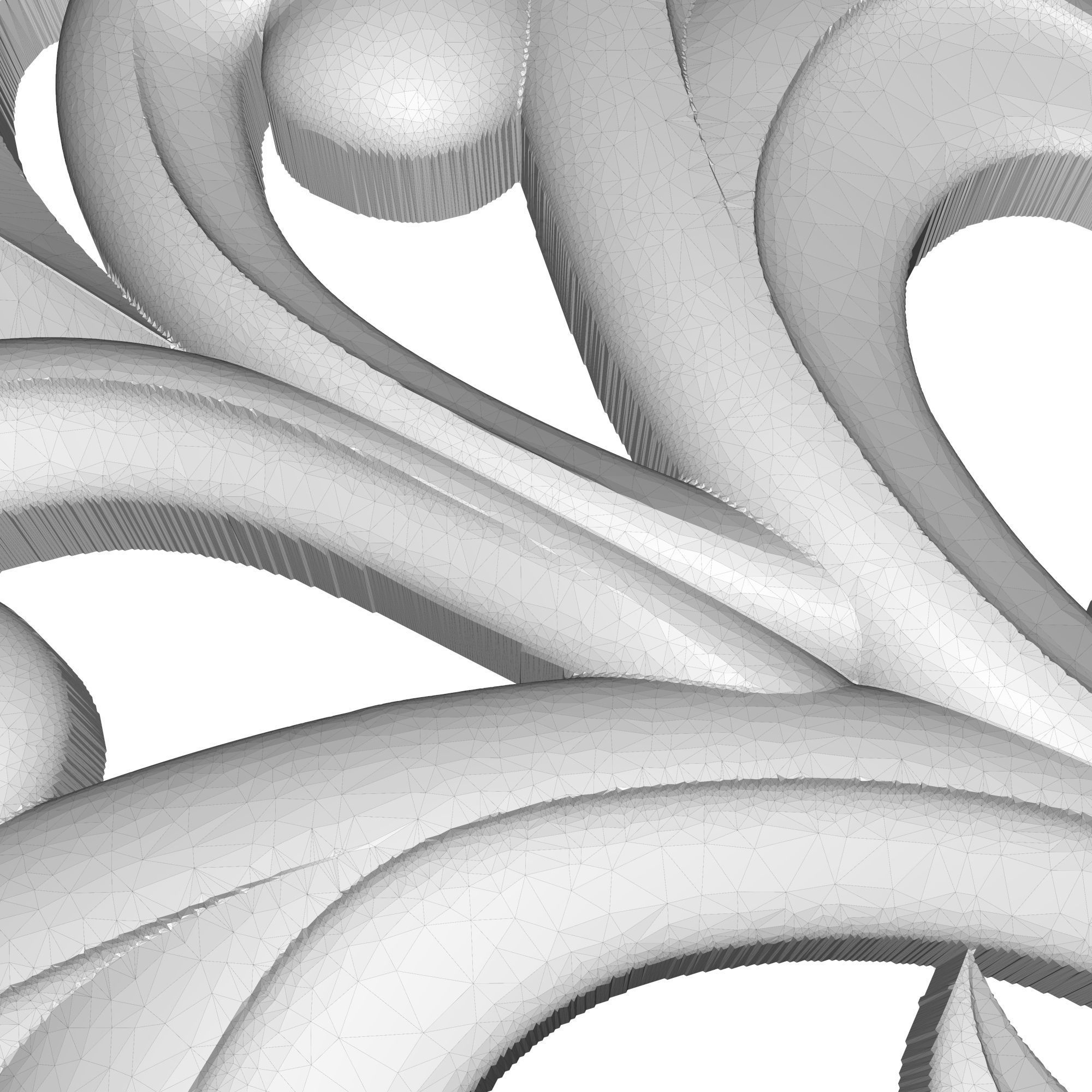 decorative pattern ready for 3D printing 3D model_6