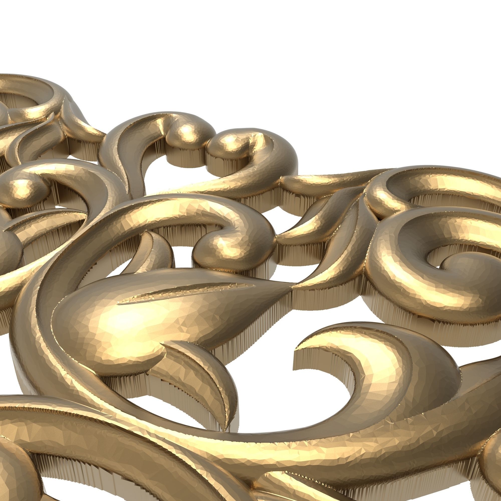 decorative pattern ready for 3D printing 3D model_4