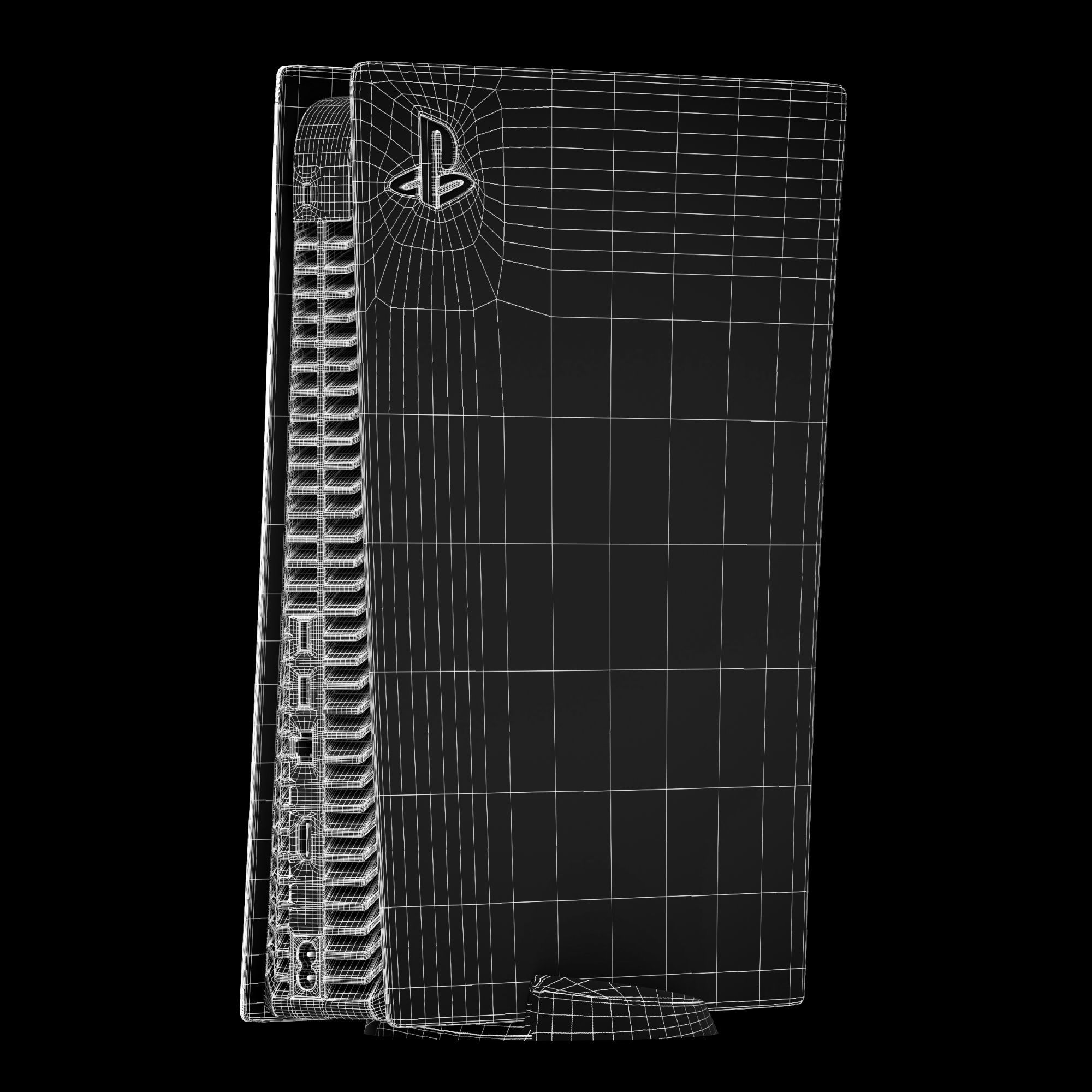 PS5 Console and Controller 3D model_13