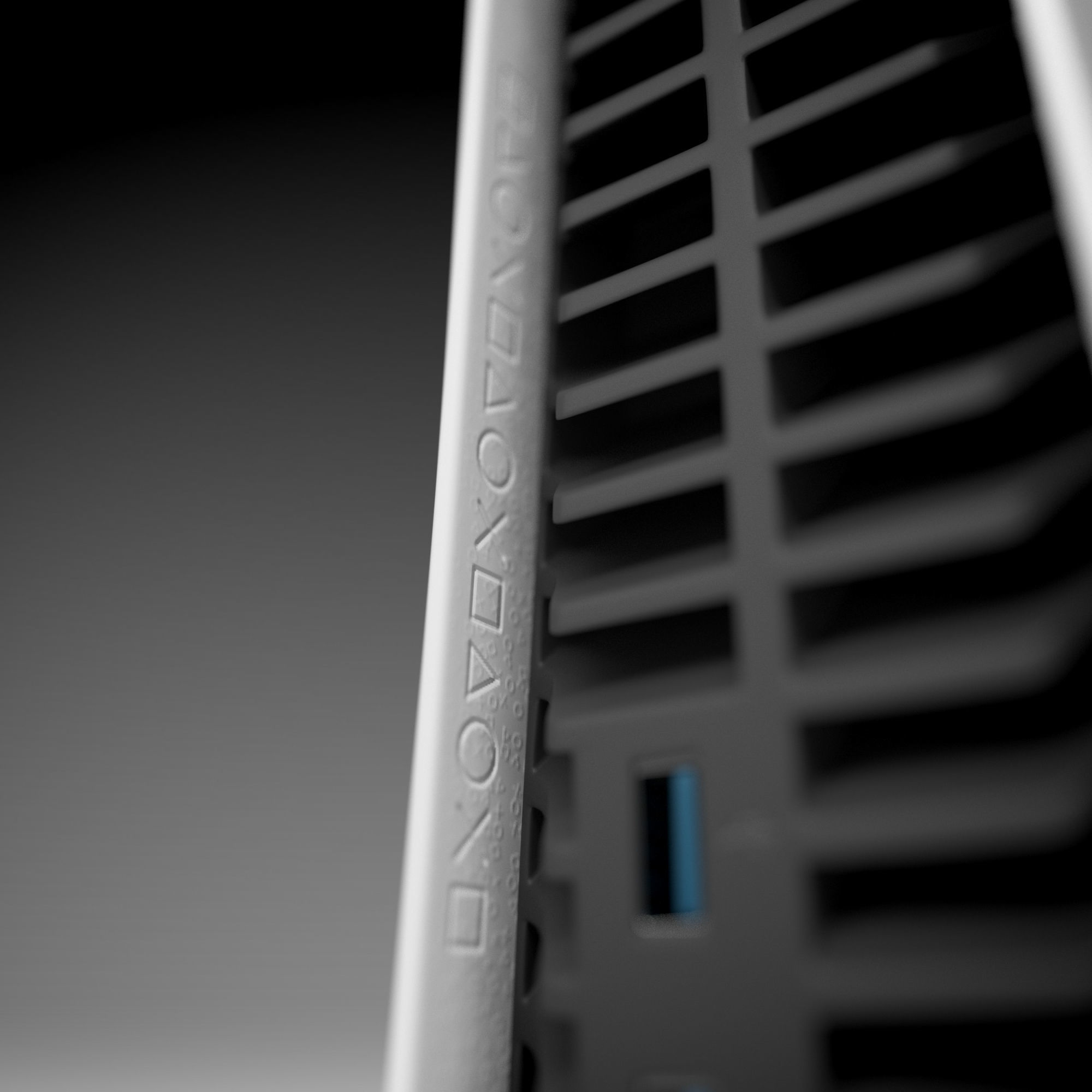 PS5 Console and Controller 3D model_12