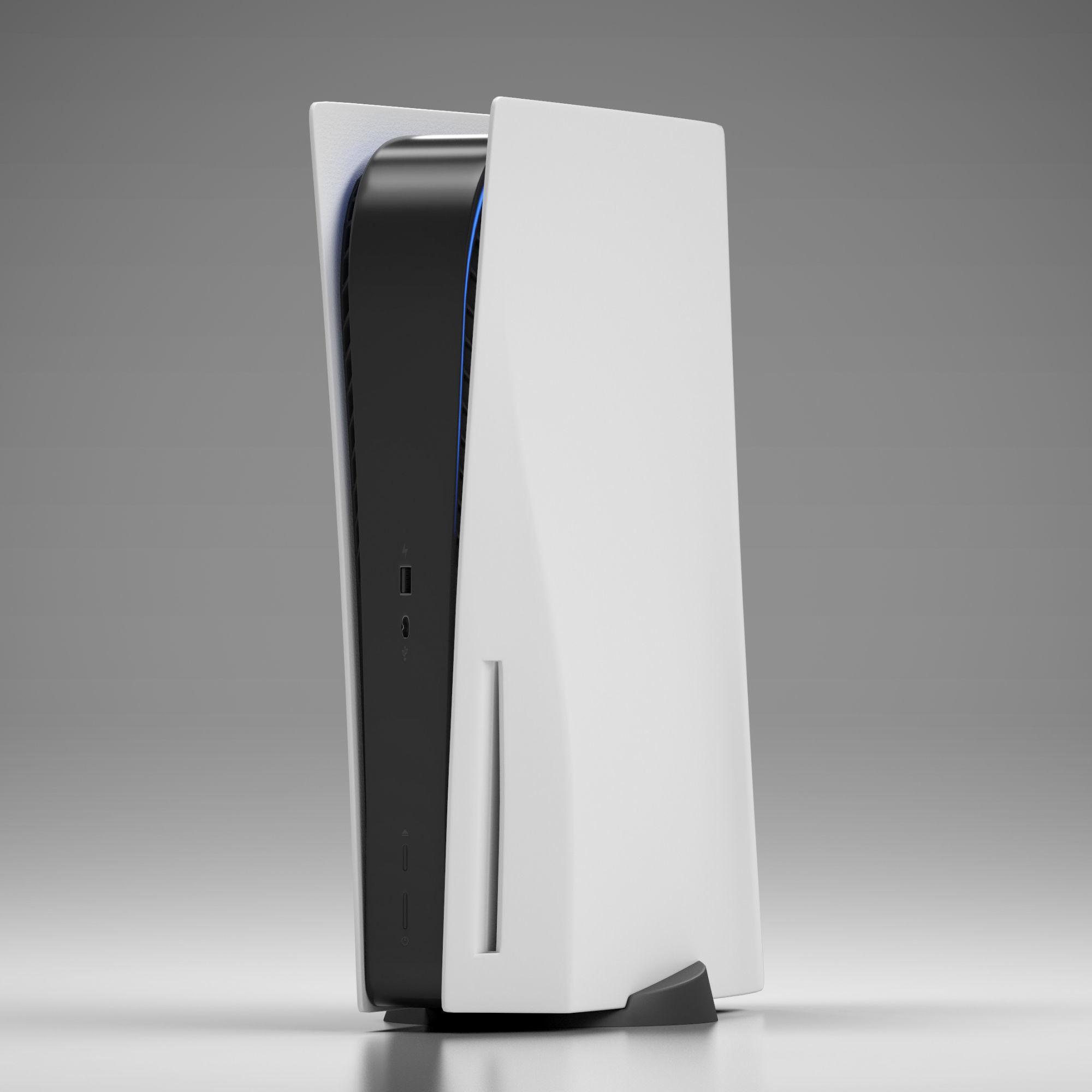 PS5 Console and Controller 3D model_2