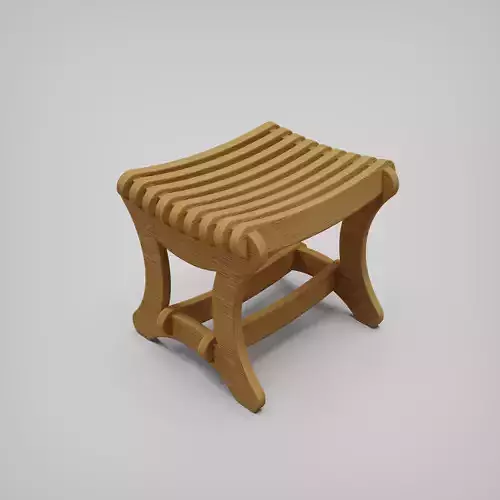 Plywood chair 3D print model