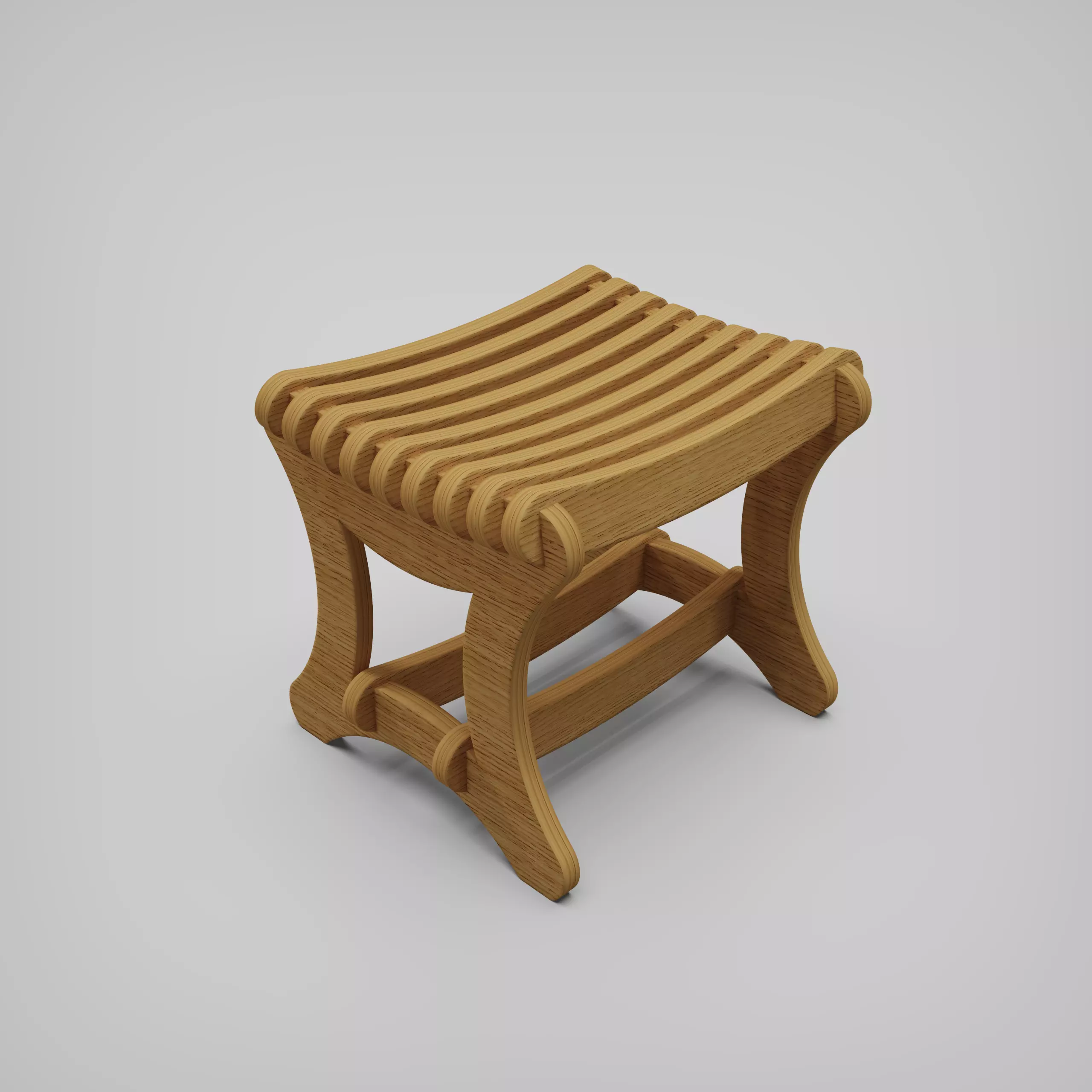 Plywood chair 3D print model