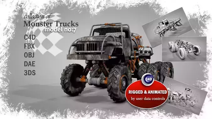 Monster Truck 7 3D model