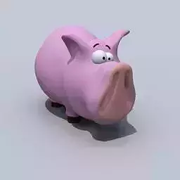 little pig toy Free 3D model