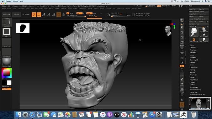 Immortal Hulk Head roar 3D print model