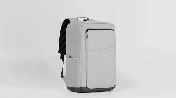 Modern backpack 3D model