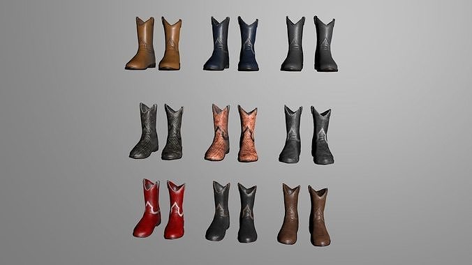Putin Shoes Low-poly 3D model