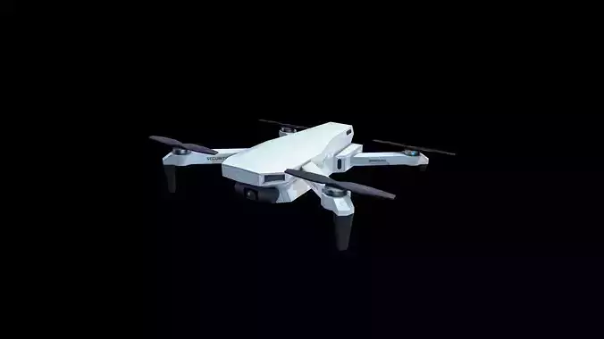 Drone Quadcopter Low-poly 3D model
