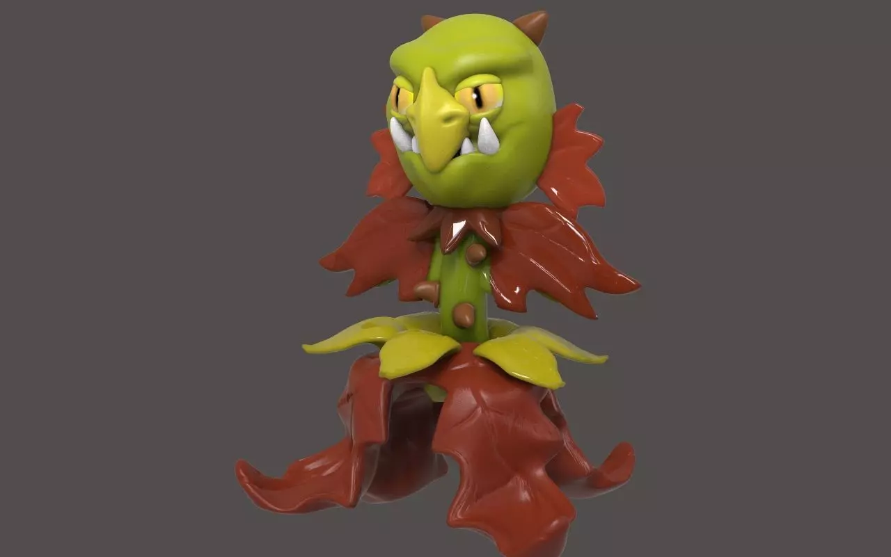 PVZ Evil Plant 3D print model_0