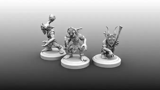 Tribal Goblin Bundle 3D print model