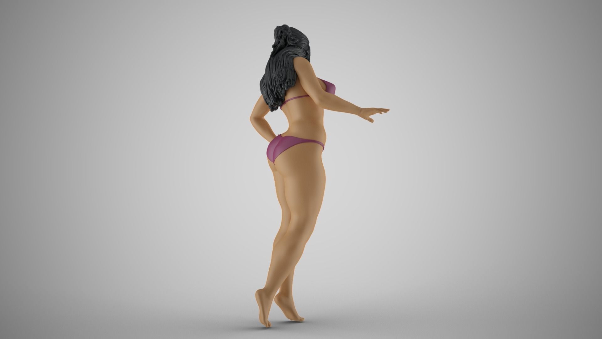 Lovely Girl 4 3D print model_4