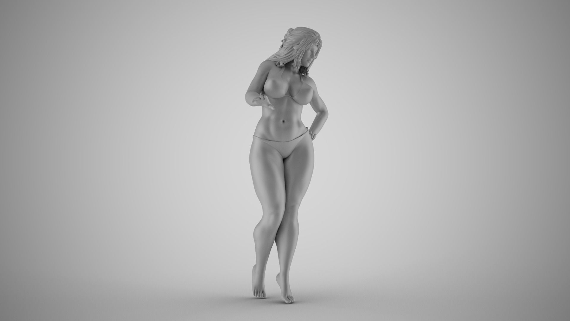 Lovely Girl 4 3D print model_3