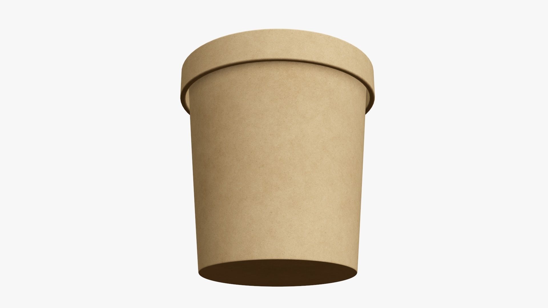 Paper tube conical packaging 3D model_2