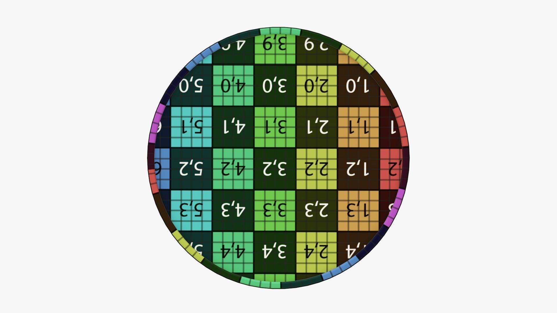 Paper tube conical packaging 3D model_14