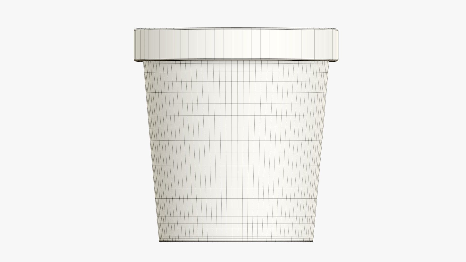 Paper tube conical packaging 3D model_8