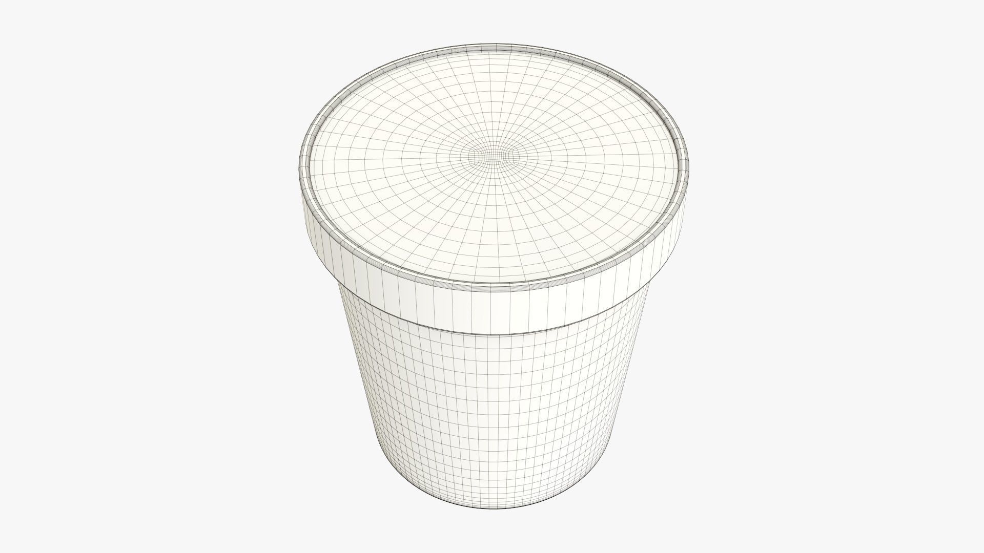 Paper tube conical packaging 3D model_6