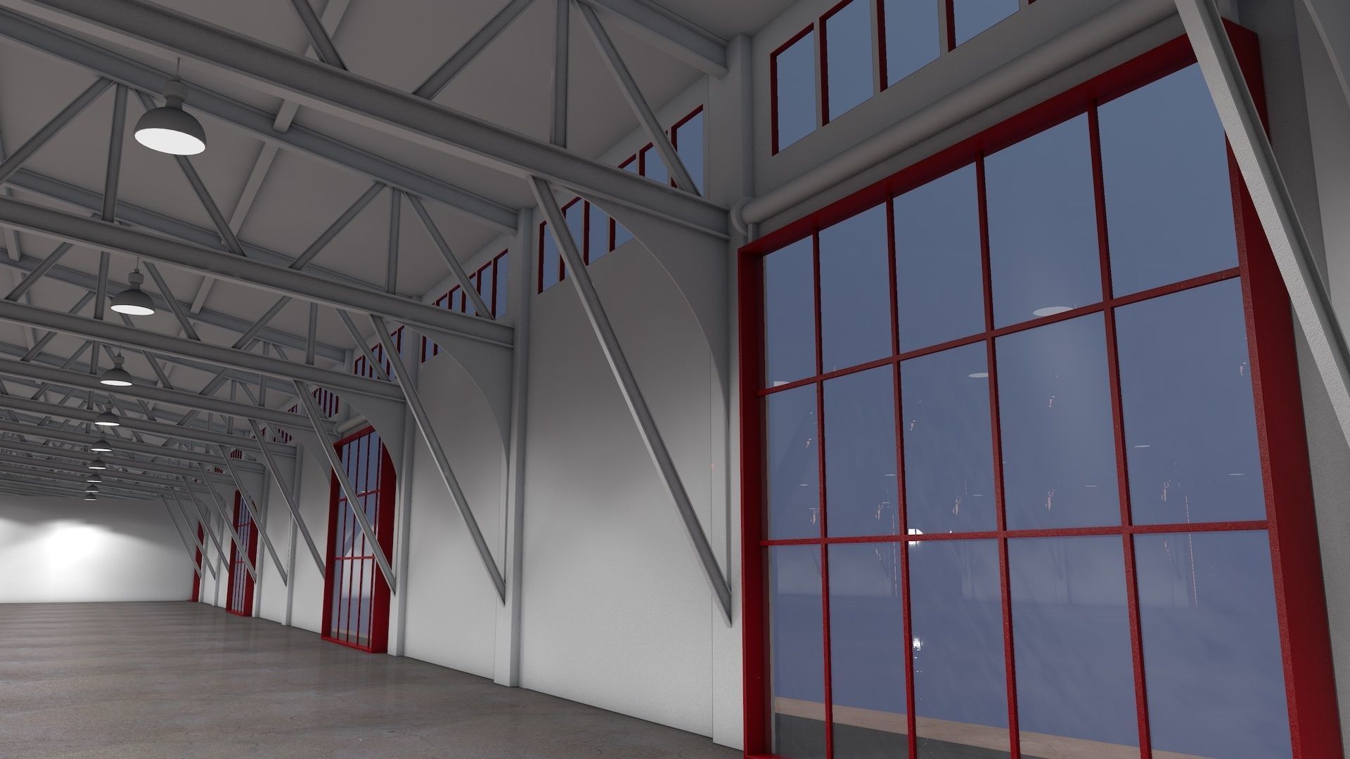 Warehouse Pier 3D model_4