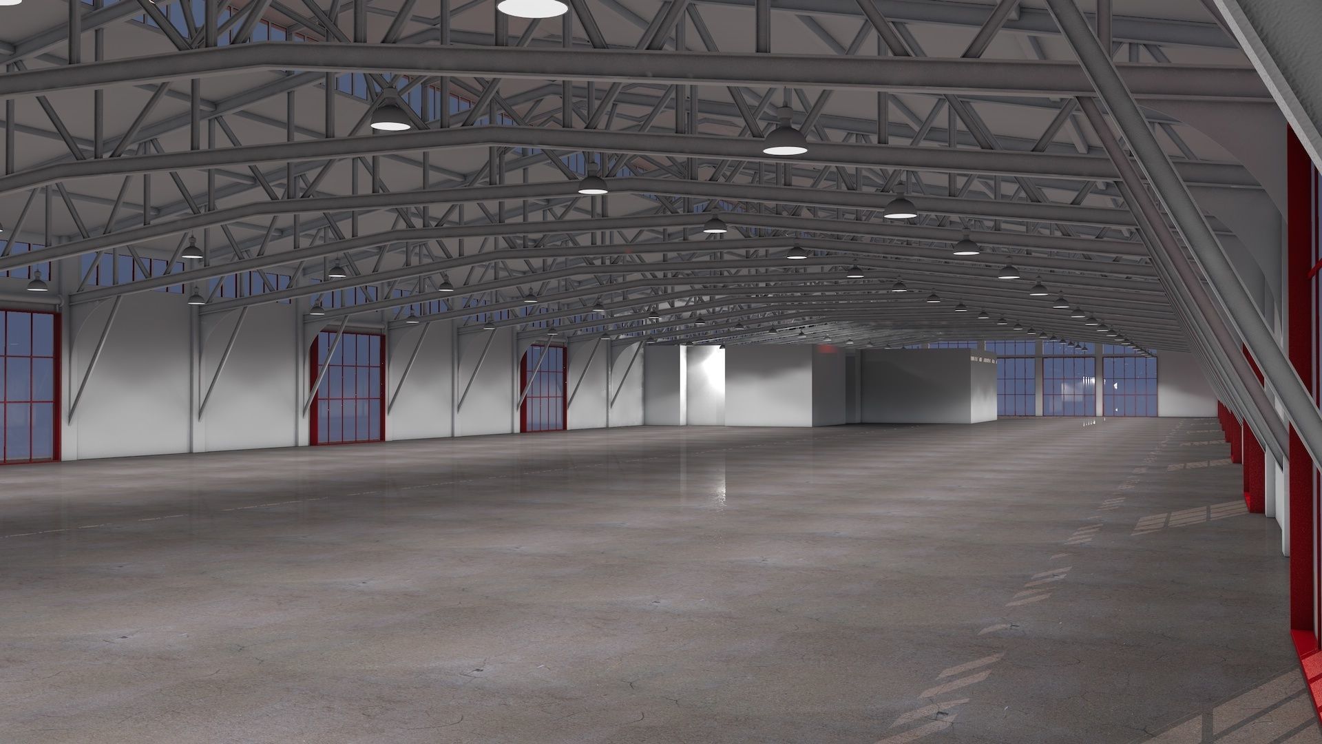 Warehouse Pier 3D model_1