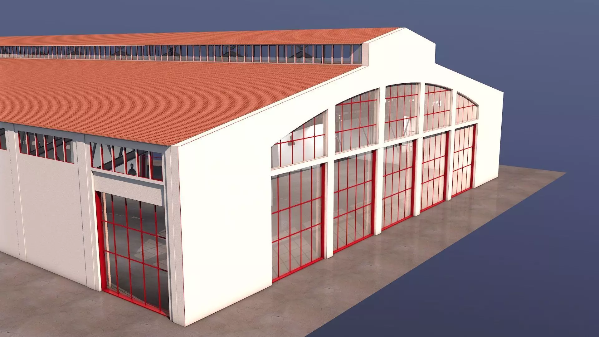 Warehouse Pier 3D model_0