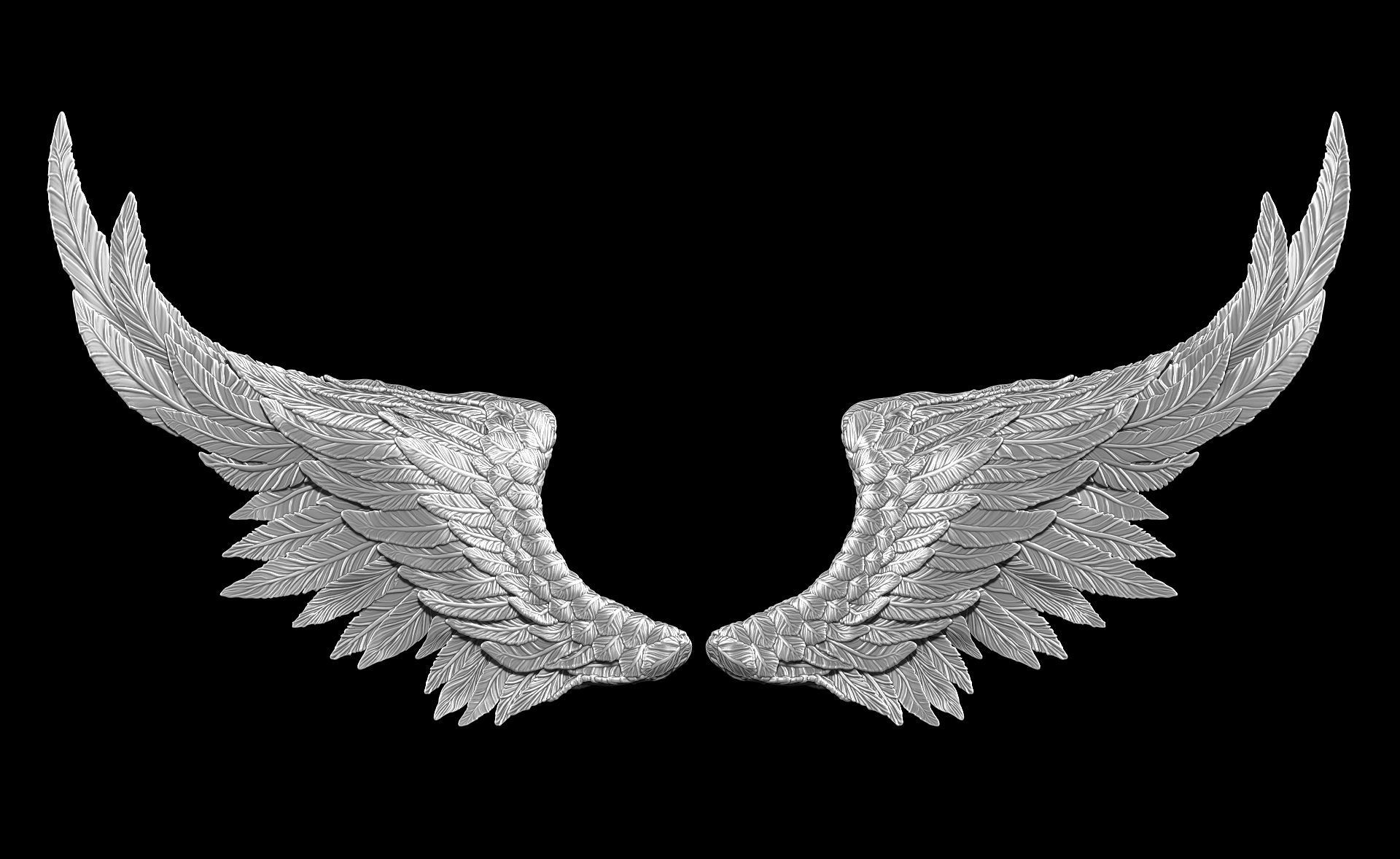 Angel Wings - Print Ready 3D print model_1