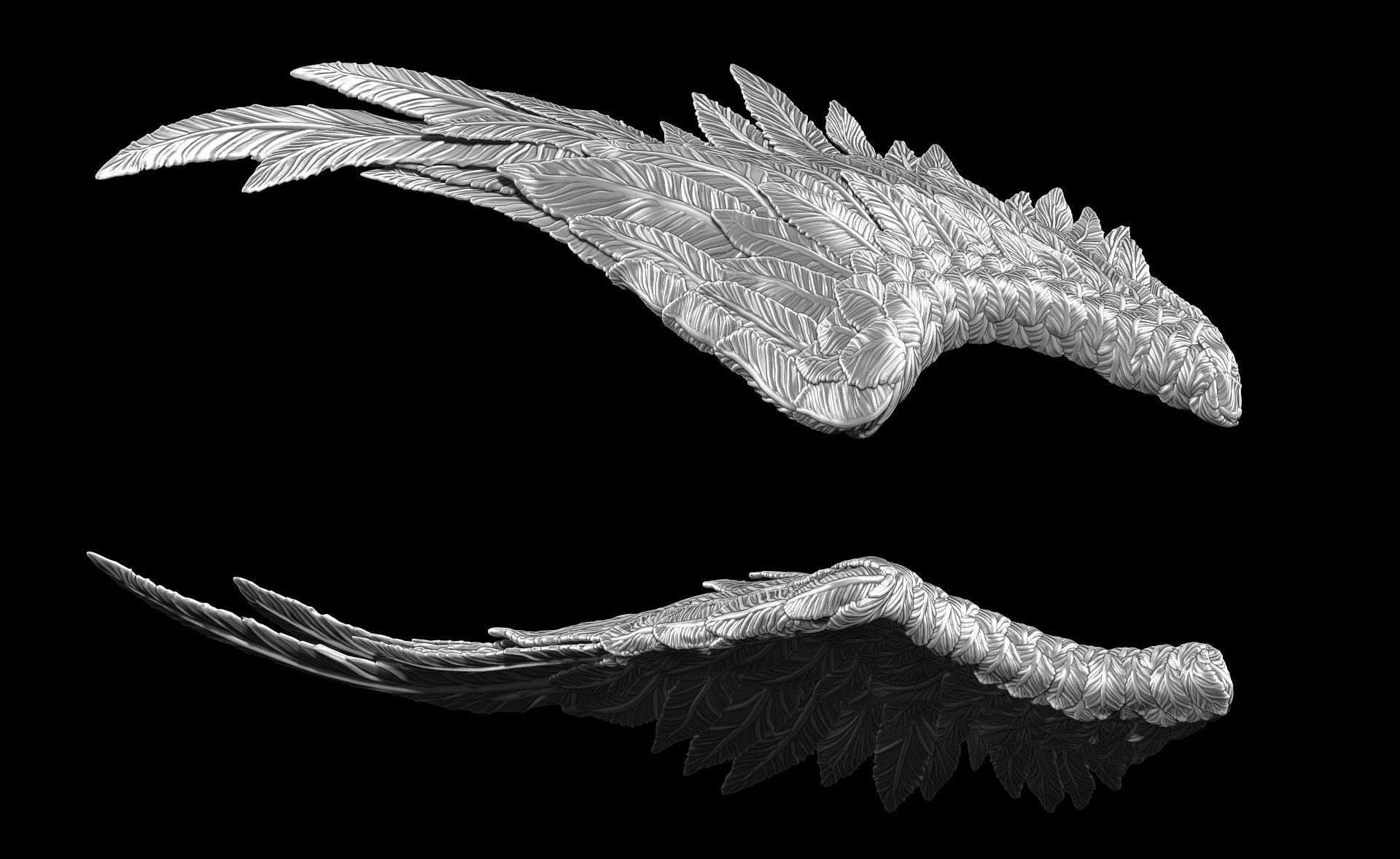 Angel Wings - Print Ready 3D print model_4